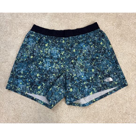 The North Face Pants - NWOT The North Face Wander Shorts Blue Green Specked Print Size M